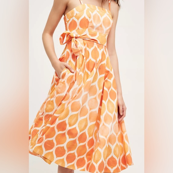 NWT ANTHROPOLOGIE Freya Poplin Dress Womens size 0 - Picture 3 of 12